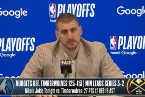 【完整版】約基奇：華子是NBA最有天賦球員之一 G6不會被環境影響