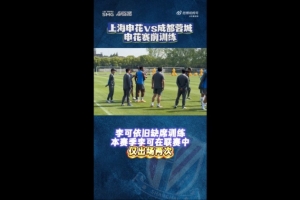 滬媒：李可缺席申花賽前訓練，米內羅回歸但未參與合練