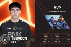 人挪活！艾希萬箭齊發兩轟四殺真EZ Taeyoon當選BFX橫掃KT大場MVP