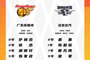 京粵G2大名單：北京不變陣 陳家政頂替張文逸 趙睿&周琦回故地